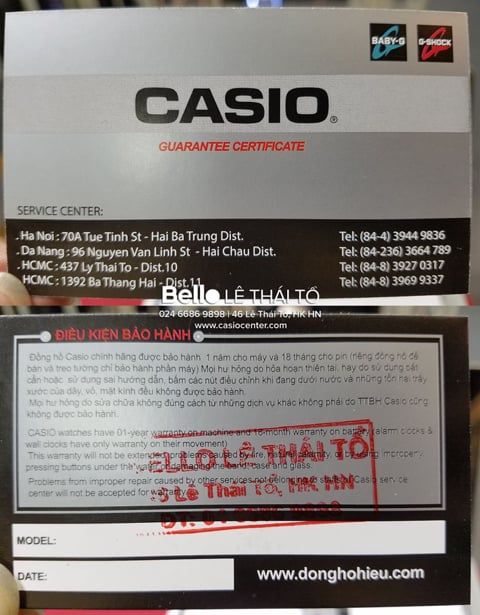  [Subcribe Giảm Thêm 5%] Đồng hồ Casio Beside BEM-151L-1A - Tem vàng chống giả 