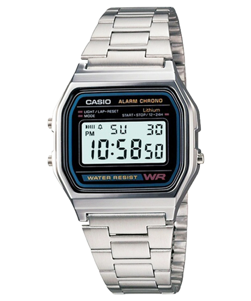  [Pin Miễn Phí Trọn Đời] A158WA-1DF - Đồng hồ Casio - Tem vàng chống giả 