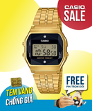  Casio A159WGED-1DF - Uy tín từ 2009, Tem vàng chống giả, Bảo hành 1 năm, Pin miễn phí trọn đời 