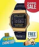  Casio A168WEGB-1BDF - Uy tín từ 2009, Tem vàng chống giả, Bảo hành 1 năm, Pin miễn phí trọn đời 