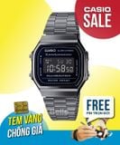  [Pin Miễn Phí Trọn Đời] A168WGG-1BDF - Đồng hồ Casio - Tem vàng chống giả 