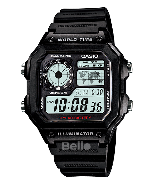  Casio AE-1200WH-1AVDF - Uy tín từ 2009, Tem vàng chống giả, Bảo hành 1 năm, Pin miễn phí trọn đời 