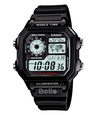 Đồng hồ Casio Nam AE-1200WH-1AVDF