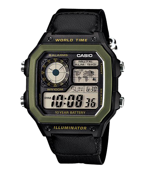  Casio AE-1200WHB-1BVDF - Uy tín từ 2009, Tem vàng chống giả, Bảo hành 1 năm, Pin miễn phí trọn đời 