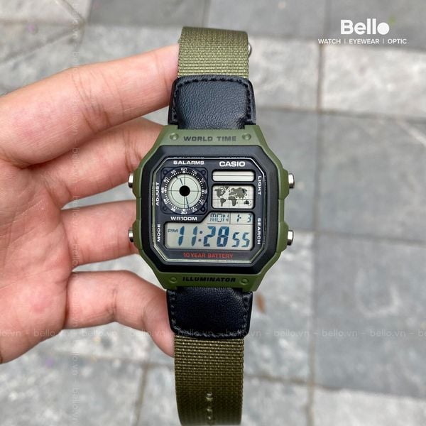  Casio AE-1200WHB-3BVDF - Uy tín từ 2009, Tem vàng chống giả, Bảo hành 1 năm, Pin miễn phí trọn đời 