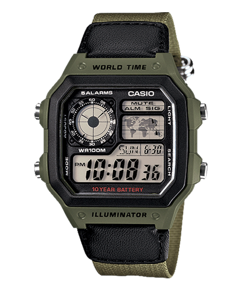  Casio AE-1200WHB-3BVDF - Uy tín từ 2009, Tem vàng chống giả, Bảo hành 1 năm, Pin miễn phí trọn đời 