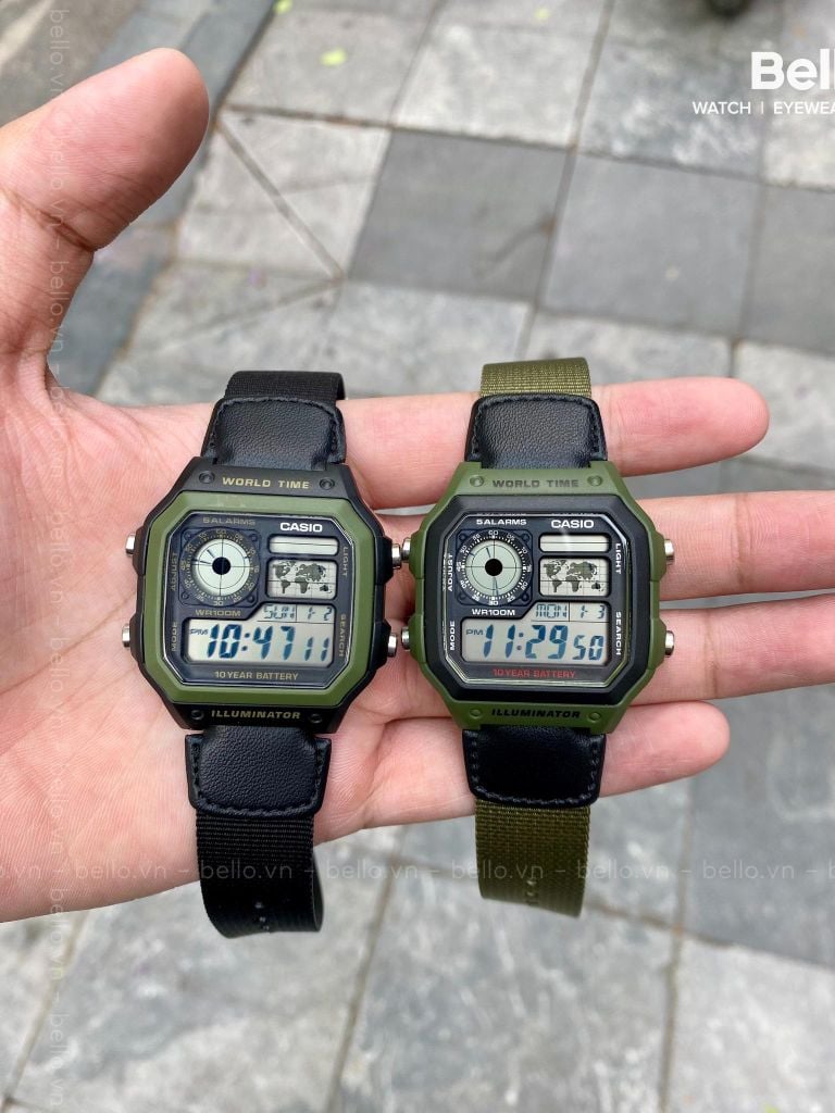  Casio AE-1200WHB-1BVDF - Uy tín từ 2009, Tem vàng chống giả, Bảo hành 1 năm, Pin miễn phí trọn đời 