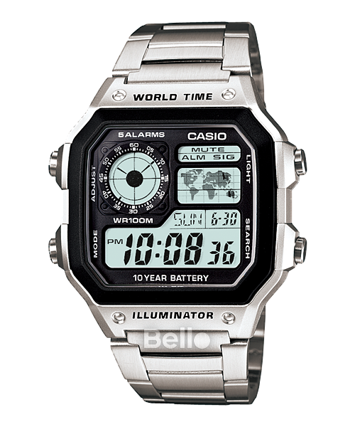  Casio AE-1200WHD-1AVDF - Uy tín từ 2009, Tem vàng chống giả, Bảo hành 1 năm, Pin miễn phí trọn đời 