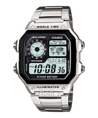 casio black waterproof watch