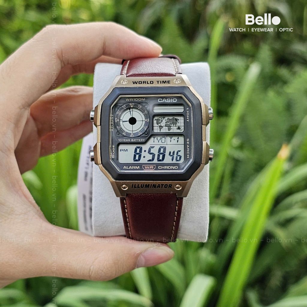  Casio AE-1200WHL-5A - Uy tín từ 2009, Tem vàng chống giả, Bảo hành 1 năm, Pin miễn phí trọn đời 