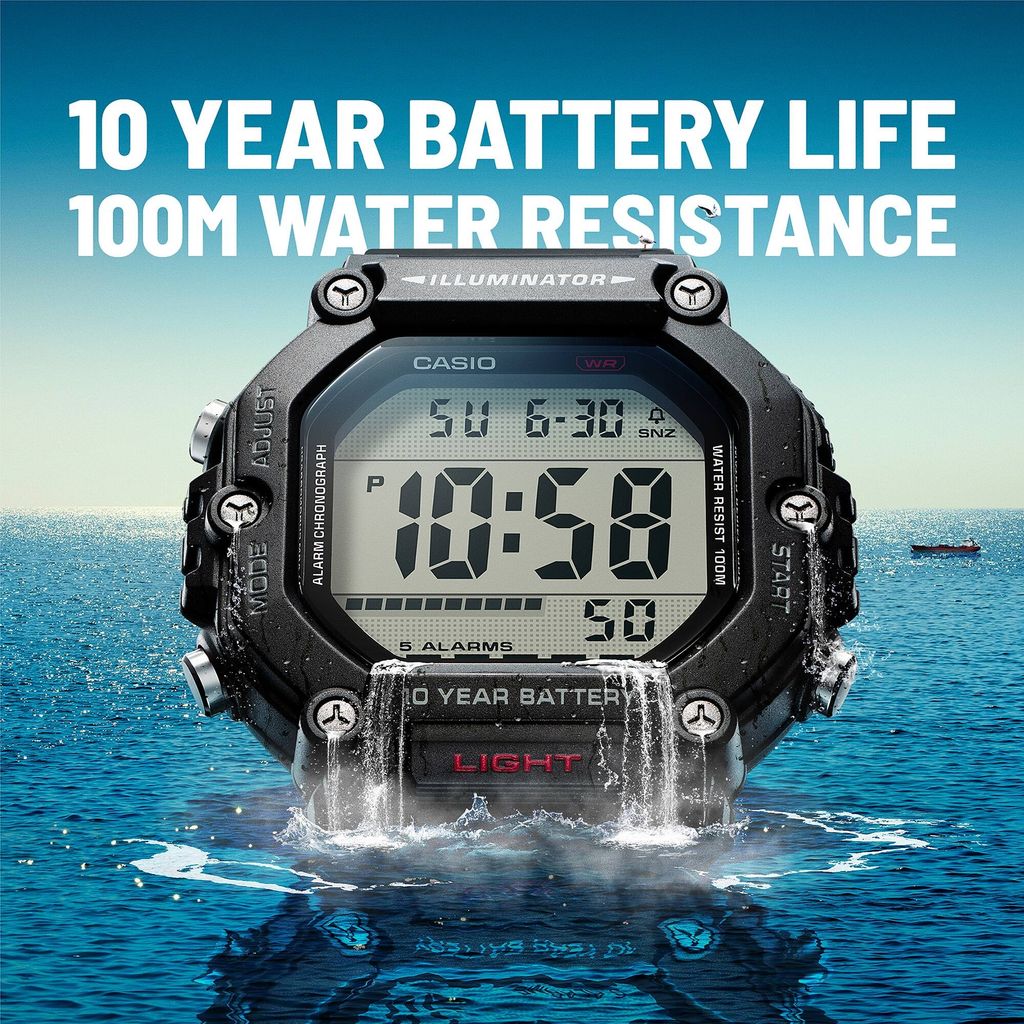  Casio AE-1600H-1A - Uy tín từ 2009, Tem vàng chống giả, Bảo hành 1 năm, Pin miễn phí trọn đời 