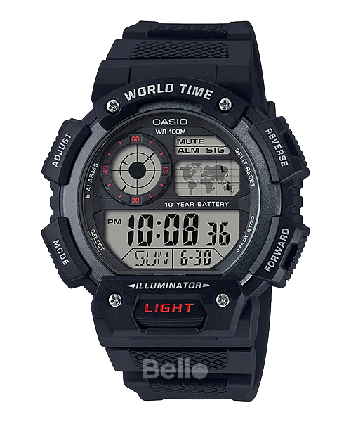  Casio AE-1400WH-1AVDF - Uy tín từ 2009, Tem vàng chống giả, Bảo hành 1 năm, Pin miễn phí trọn đời 