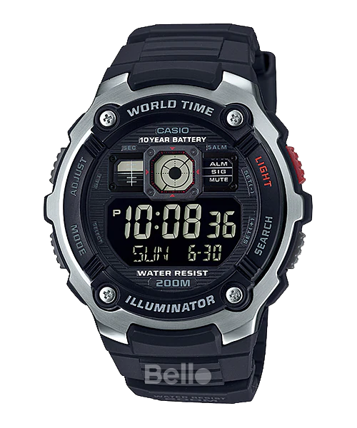  Casio AE-2000W-1BVDF - Uy tín từ 2009, Tem vàng chống giả, Bảo hành 1 năm, Pin miễn phí trọn đời 