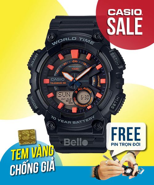  Casio AEQ-110W-1A2VDF - Uy tín từ 2009, Tem vàng chống giả, Bảo hành 1 năm, Pin miễn phí trọn đời 