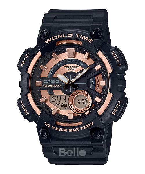  Casio AEQ-110W-1A3VDF - Uy tín từ 2009, Tem vàng chống giả, Bảo hành 1 năm, Pin miễn phí trọn đời 