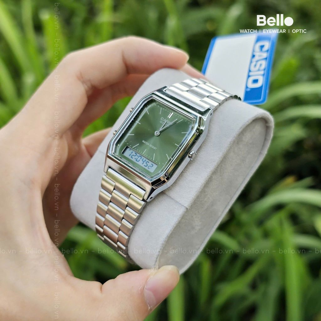  Casio AQ-230A-3AMQY - Uy tín từ 2009, Tem vàng chống giả, Bảo hành 1 năm, Pin miễn phí trọn đời 