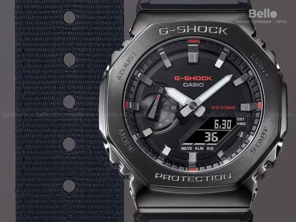  Casio G-Shock GM-2100CB-1ADR - Uy tín từ 2009, Tem vàng chống giả, Bảo hành 5 năm, Pin miễn phí trọn đời 