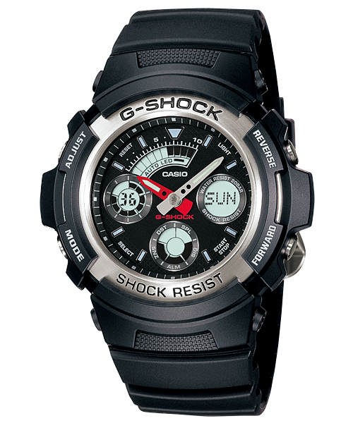  [Pin Miễn Phí Trọn Đời] AW-590-1A - Đồng hồ G-Shock Nam - Tem Vàng Chống Giả 