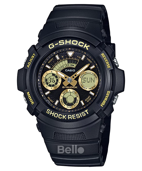  [Pin Miễn Phí Trọn Đời] AW-591GBX-1A9 - Đồng hồ G-Shock Nam - Tem Vàng Chống Giả 