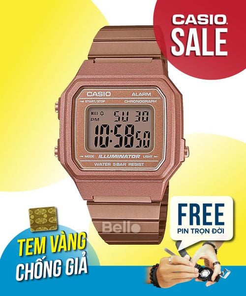  Casio B650WC-5ADF - Uy tín từ 2009, Tem vàng chống giả, Bảo hành 1 năm, Pin miễn phí trọn đời 