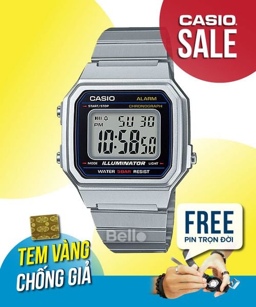  Casio B650WD-1ADF - Uy tín từ 2009, Tem vàng chống giả, Bảo hành 1 năm, Pin miễn phí trọn đời 