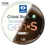  Tròng Kính Đổi Màu Essilor Transitions Gen S Nâu Trà Brown 