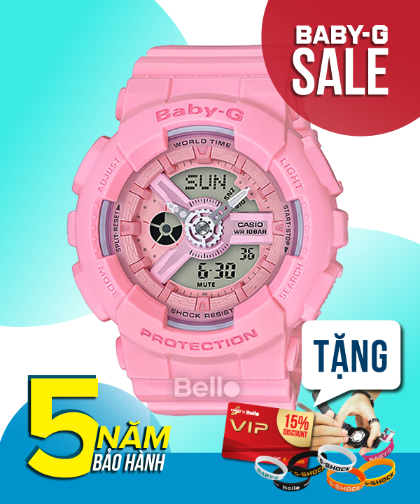  [Pin Miễn Phí Trọn Đời] BA-110-4A1 - Đồng hồ Casio Baby-G - Tem Vàng Chống Giả 