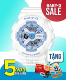  [Pin Miễn Phí Trọn Đời] BA-110BE-7A - Đồng hồ Casio Baby-G - Tem Vàng Chống Giả 