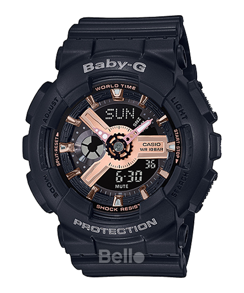  Casio Baby-G BA-110RG-1A - Uy tín từ 2009, Tem vàng chống giả, Bảo hành 5 năm, Pin miễn phí trọn đời 