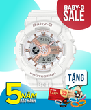  [Pin Miễn Phí Trọn Đời] BA-110RG-7A - Đồng hồ Casio Baby-G - Tem Vàng Chống Giả 