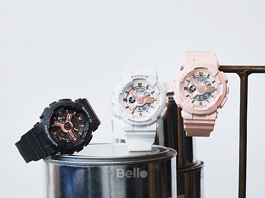  [Pin Miễn Phí Trọn Đời] BA-110RG-1A - Đồng hồ Casio Baby-G - Tem Vàng Chống Giả 