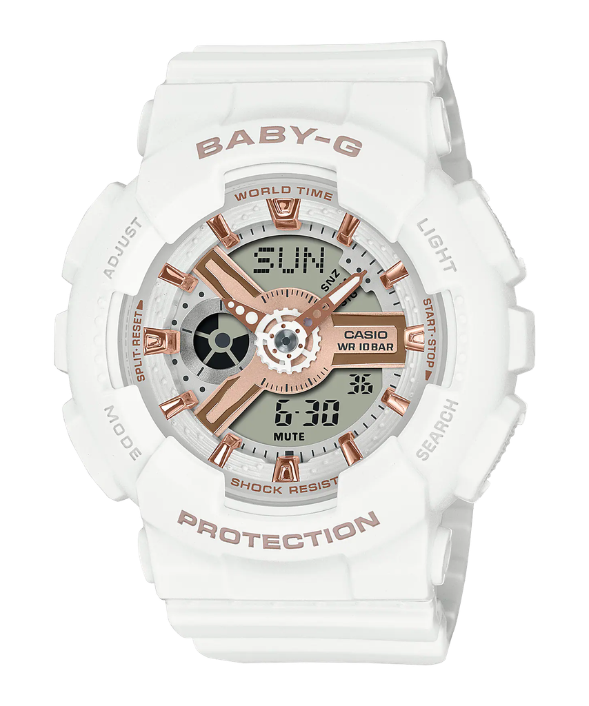  [Pin Miễn Phí Trọn Đời] BA-110XRG-7ADR - Đồng hồ Casio Baby-G - Tem Vàng Chống Giả 