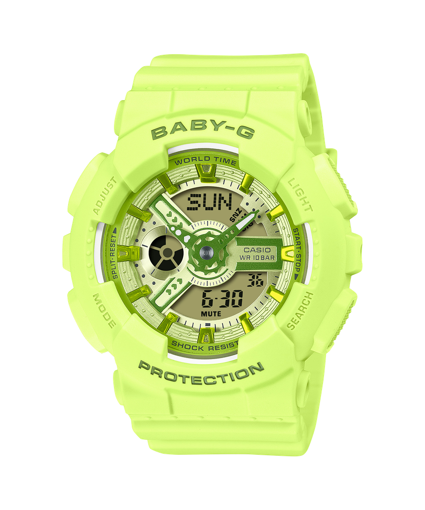  Casio Baby-G BA-110YK-3ADR - Uy tín từ 2009, Tem vàng chống giả, Bảo hành 5 năm, Pin miễn phí trọn đời 