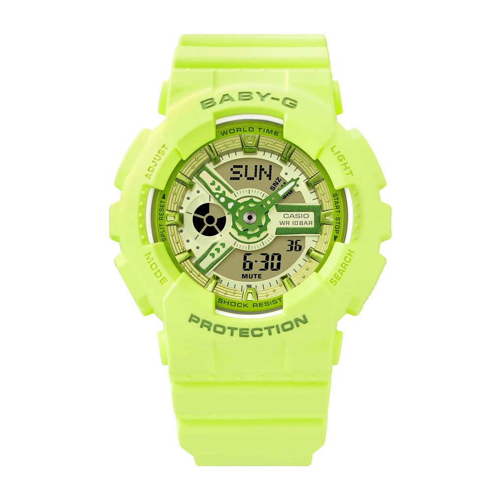  Casio Baby-G BA-110YK-3ADR - Uy tín từ 2009, Tem vàng chống giả, Bảo hành 5 năm, Pin miễn phí trọn đời 