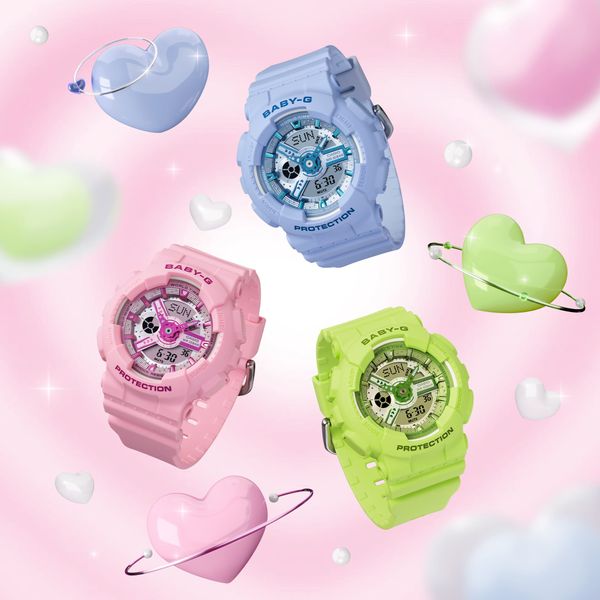  Casio Baby-G BA-110YK-2ADR - Uy tín từ 2009, Tem vàng chống giả, Bảo hành 5 năm, Pin miễn phí trọn đời 