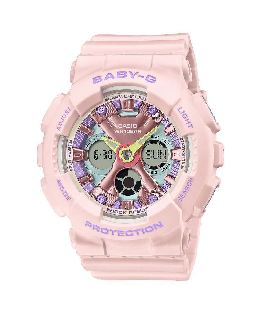  [Pin Miễn Phí Trọn Đời] BA-130PM-4ADR - Đồng hồ Casio Baby-G - Tem Vàng Chống Giả 