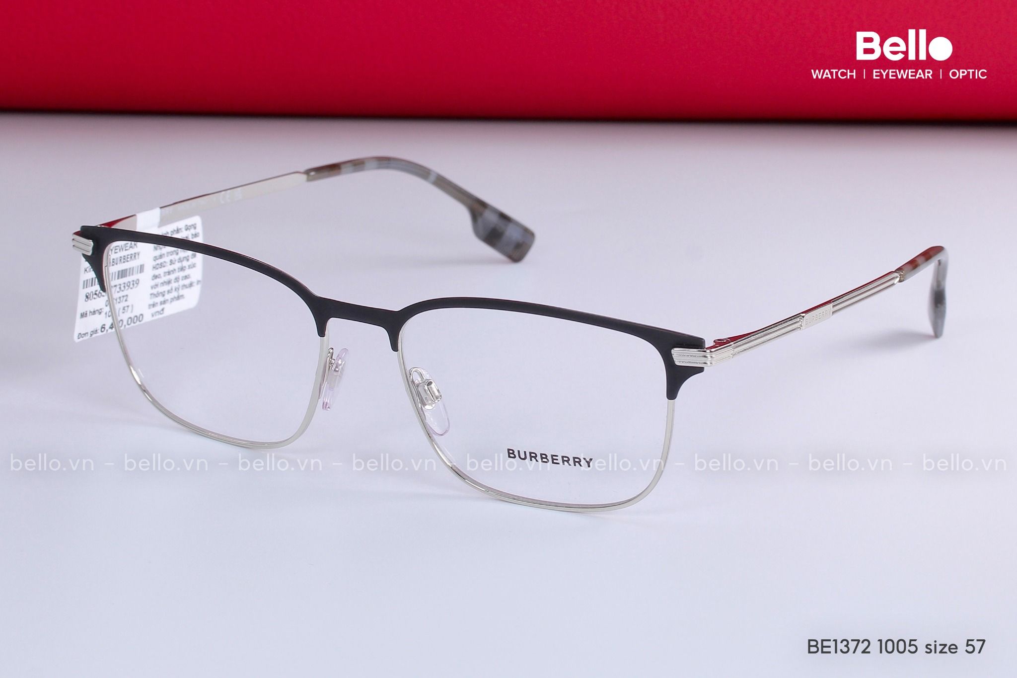 Burberry BE1372 1005 Size 57 Bello