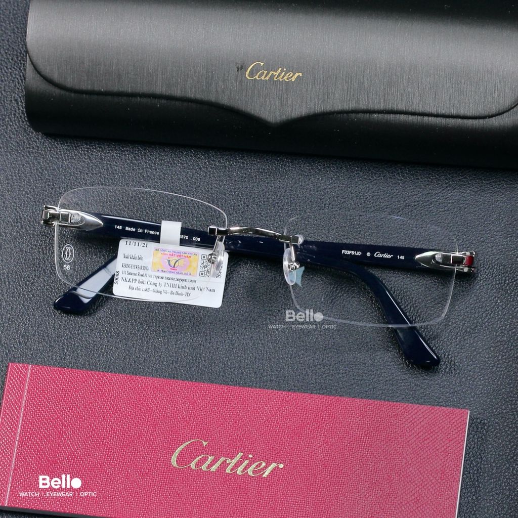  Cartier CT0287O 004 & CT0287O 008 - Signature C de Cartier - Mạ Vàng 12K 