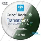  Tròng Kính Đổi Màu Essilor Transitions Gen 8 Xanh Lá Graphite Green 