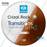  Tròng Kính Đổi Màu Essilor Transitions Gen 8 Hổ Phách Amber 