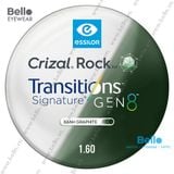  Tròng Kính Đổi Màu Essilor Transitions Gen 8 Xanh Lá Graphite Green 