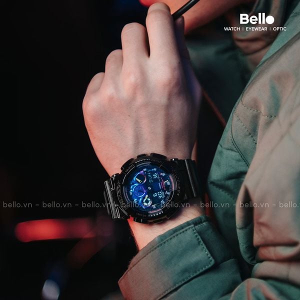  Casio G-Shock GA-100RGB-1ADR - Uy tín từ 2009, Tem vàng chống giả, Bảo hành 5 năm, Pin miễn phí trọn đời 