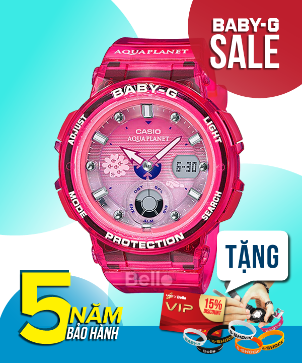  [Uy Tín Từ 2009] BGA-250AQ-4A - Đồng hồ Casio Baby-G - Tem Vàng Chống Giả 