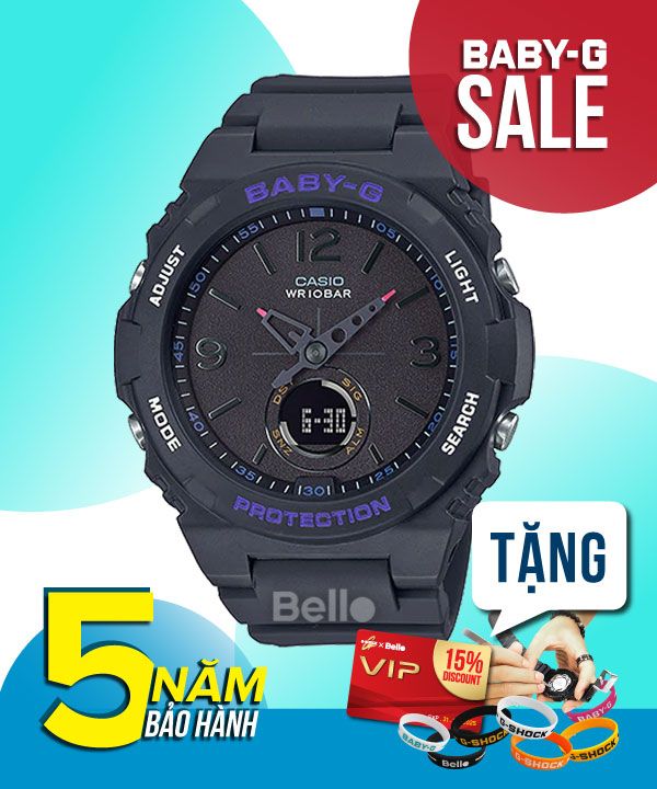  [Pin Miễn Phí Trọn Đời] BGA-260-1A - Đồng hồ Casio Baby-G - Tem Vàng Chống Giả 