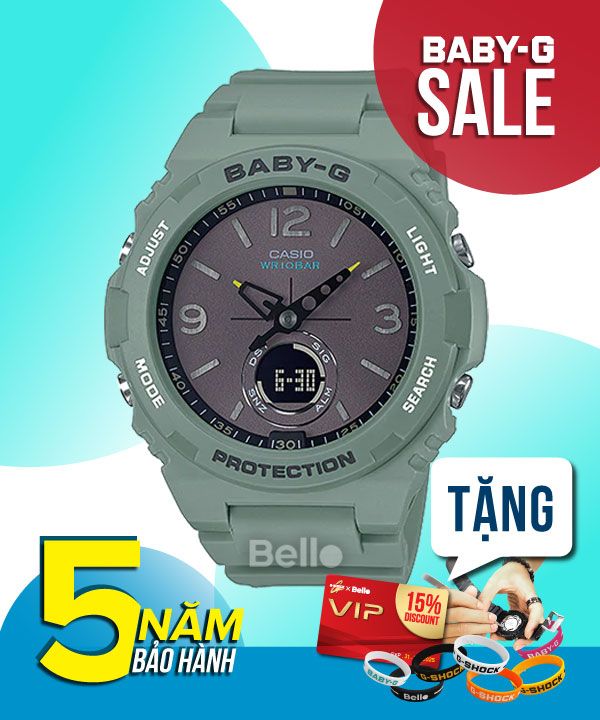  [Pin Miễn Phí Trọn Đời] BGA-260-3A - Đồng hồ Casio Baby-G - Tem Vàng Chống Giả 