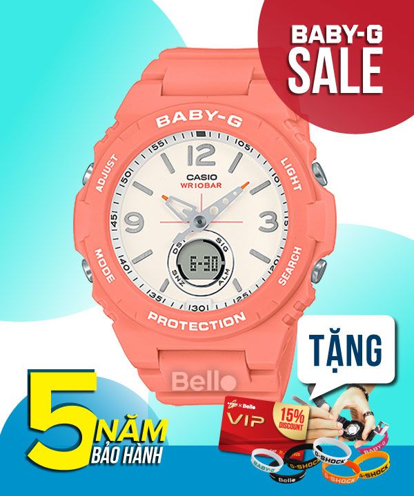  [Pin Miễn Phí Trọn Đời] BGA-260-4A - Đồng hồ Casio Baby-G - Tem Vàng Chống Giả 