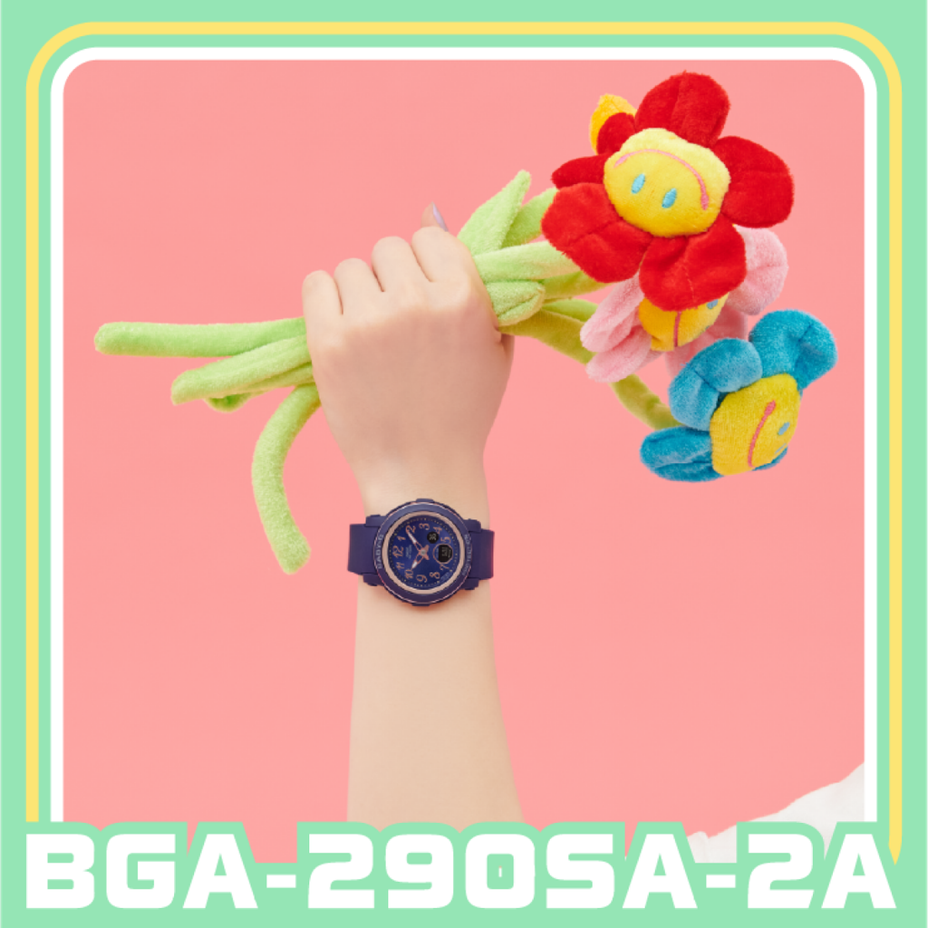  [Pin Miễn Phí Trọn Đời] BGA-290SA-2A - Đồng hồ Casio Baby-G - Tem Vàng Chống Giả 