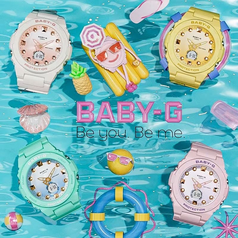  [Pin Miễn Phí Trọn Đời] BGA-320-4A - Đồng hồ Casio Baby-G - Tem Vàng Chống Giả 