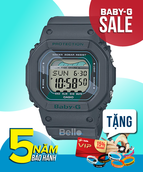  [Pin Miễn Phí Trọn Đời] BLX-560VH-1 - Đồng hồ Casio Baby-G - Tem Vàng Chống Giả 