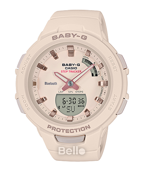  [Pin Miễn Phí Trọn Đời] BSA-B100-4A1 - Đồng hồ Casio Baby-G - Tem Vàng Chống Giả 